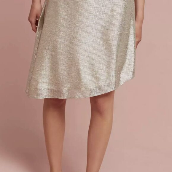 NWT Anthropologie Marcia Metallic Skirt by ISLA MAUDE - Picture 2 of 6